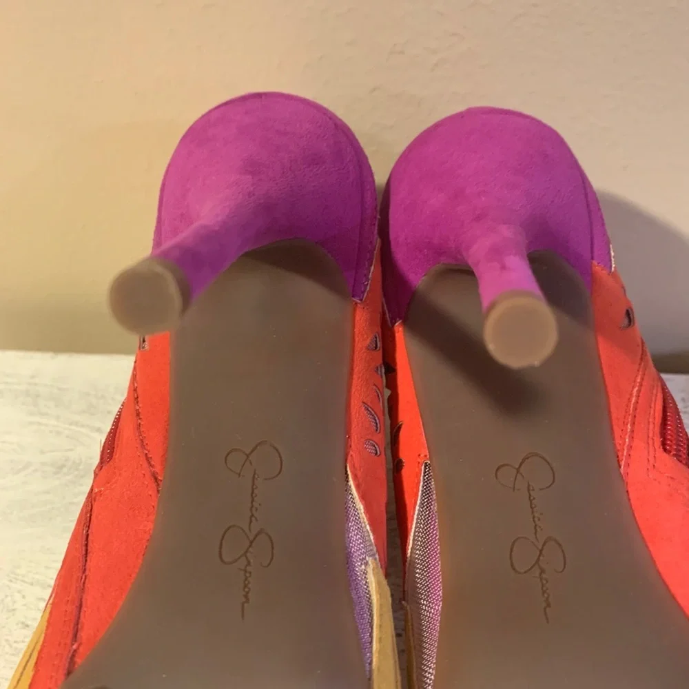 💙🩷NWOB Jessica Simpson Bliths Floral & Mesh Booties🩷💙 - Picture 9 of 11